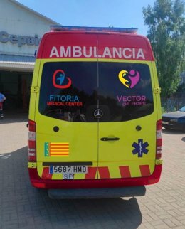 Ambulancia donada