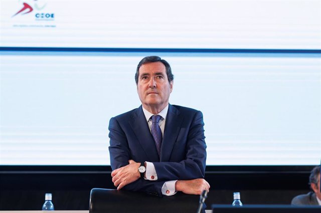 El presidente de la Confederación Española de Organizaciones Empresariales (CEOE), Antonio Garamendi, en una imagen de archivo.