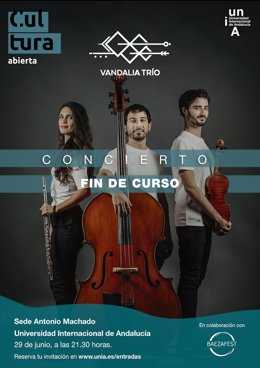 Cartel del concierto de Vandalia Trío