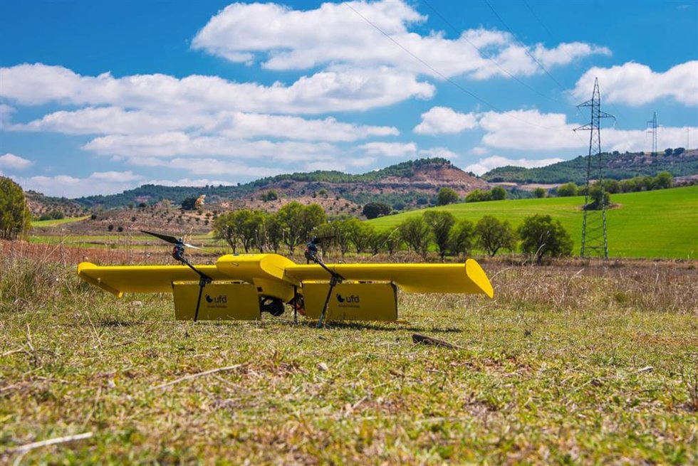 Dron de largo alcance para revisión de redes eléctricas de Naturgy