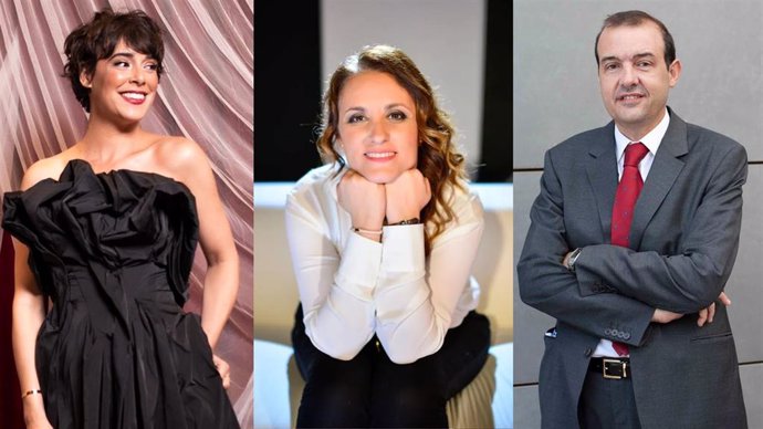 La productora Marta Velasco, la actriz Belén Cuesta y el gestor cultural Enrique Iznaola encabezan la única candidatura para presidir la Academia de Cine de Andalucía.