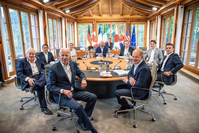 Los líderes de los países del G7 durante una reunión en Alemania.
