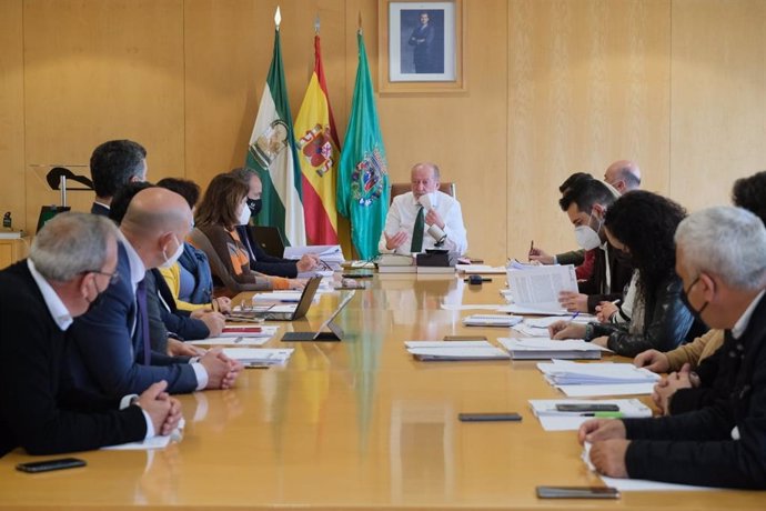 Sesión de la Junta de Gobierno de la Diputación, en una foto de archivo.