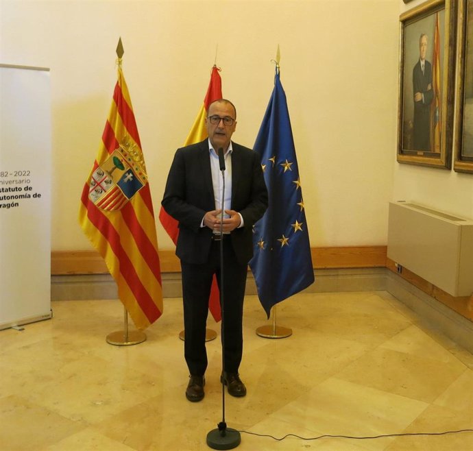 El consejero de Educación, Cultura y Deporte del Gobierno de Aragón, Felipe Faci.