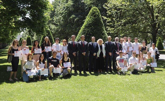 Entrega de las becas.