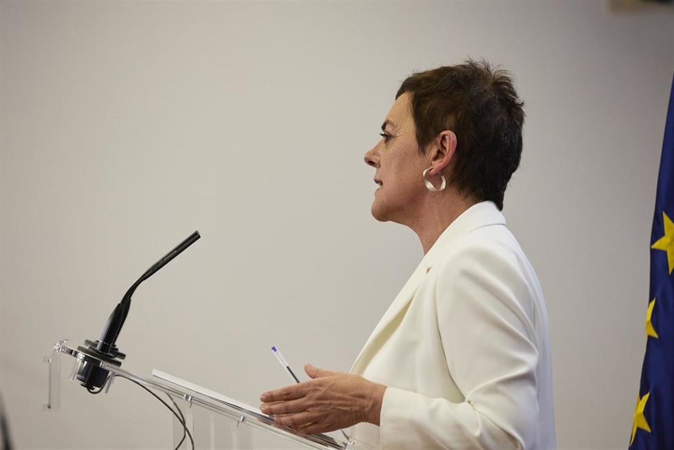 Archivo - La portavoz de EH Bildu en el Congreso, Mertxe Aizpurua, interviene en una rueda de prensa previa a una Junta de Portavoces, en el Congreso de los Diputados, a 24 de mayo de 2022, en Madrid (España).