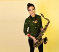 La saxofonista chilena Melissa Aldana, en el arranque de la 45 edición del Festival Internacional de Jazz de Getxo