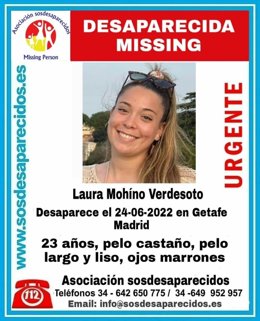 Buscan a una joven de 23 años que desapareció el viernes en Getafe