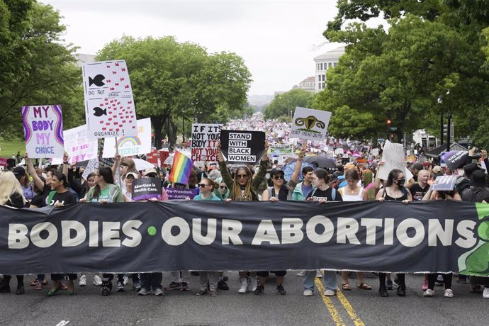 Archivo - Una protesta en Washington a favor del aborto