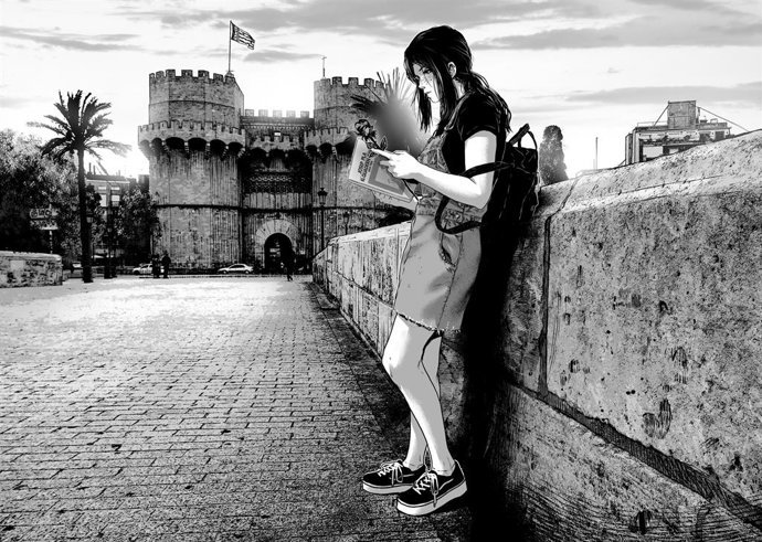 Ilustración de la exposición 'El diari de Laia', en exposición en Mesón de Morella