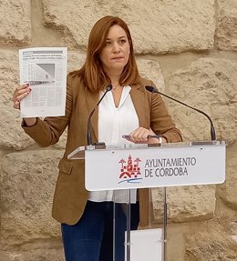 La concejal del PSOE en el Ayuntamiento de Córdoba Carmen Victoria Campos.