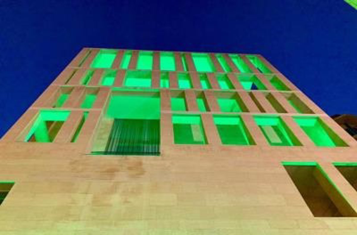 Cuatro espacios emblemáticos de la ciudad de Murcia se iluminan esta noche de verde por la Esclerodermia