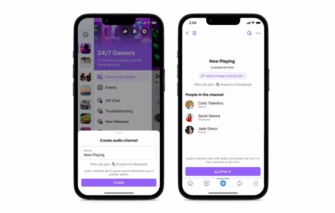 Los canales de audio de la comunidad de Facebook