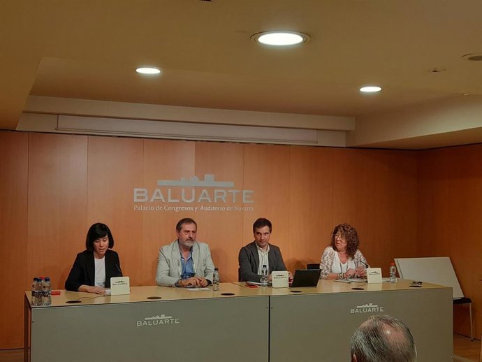 Paula Noya, Patxi Pérez, Miguel Moreno  y Carmen Alba durante la rueda de prensa