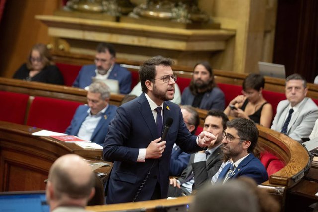 El president de la Generalitat, Pere Aragonès