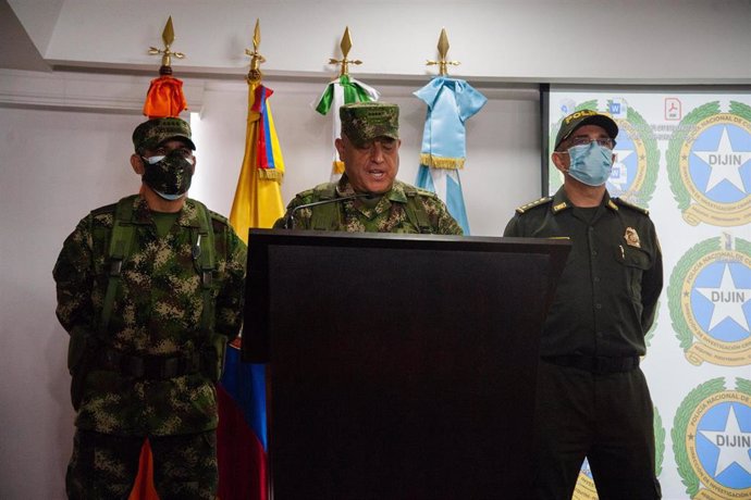 Archivo - El jefe del Estado Mayor del Ejército de Tierra de Colombia, el general Eduardo Zapateiro