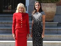 Los acompañantes de los líderes de la OTAN visitan La Granja de San Ildefonso y la Real Fábrica de Cristales