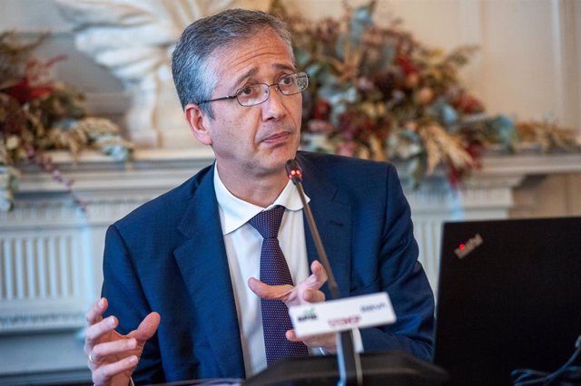 Pablo Hernández de Cos, Gobernador del Banco de España, durante su intervención en el curso de verano organizado por la APIE en la UIMP de Santander.