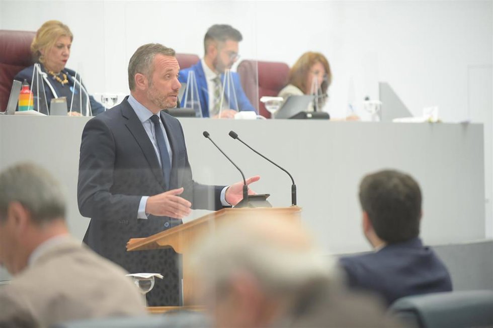 El portavoz del Grupo Parlamentario Popular, Joaquín Segado