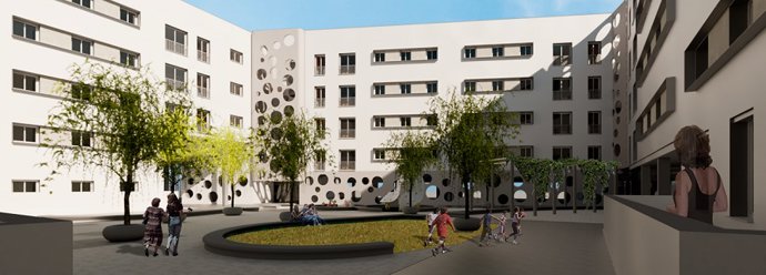 Archivo - Imagen del proyecto de nuevas VPO de Emvisesa en Cisneo Alto.