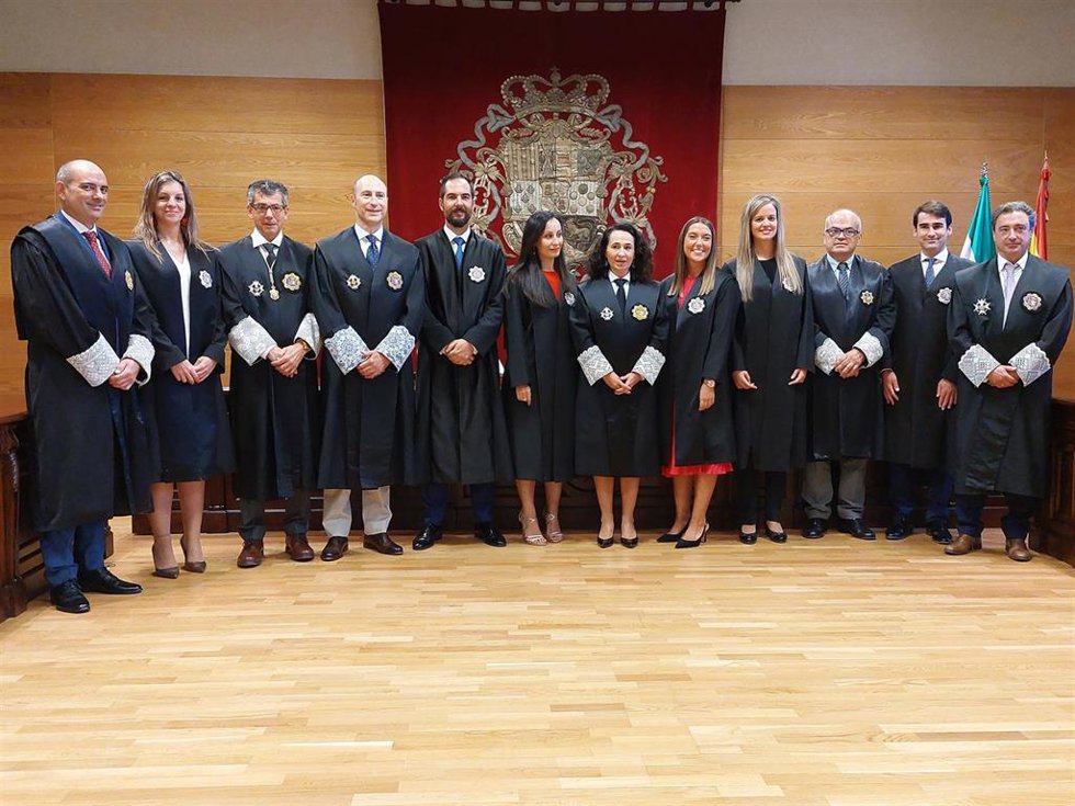 Acto de jura de cuatro nuevos jueces que se incorporan a Extremadura