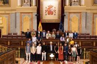 Premio al Colegio SAFA Osuna (Sevilla) por un trabajo para dar a conocer la Transición entre alumnos de Secundaria