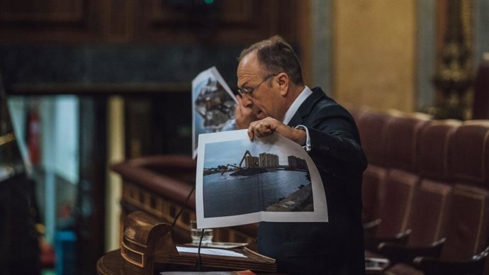 El diputado de Vox, Luis Gestoso, en el Congreso de los Diputados