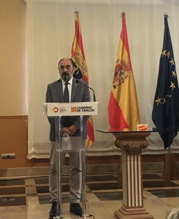 El presidente del Gobierno de Aragón, Javier Lambán