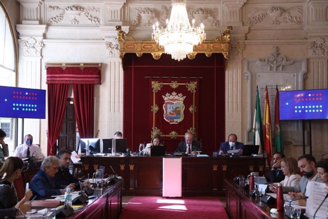 Archivo - Pleno del Ayuntamiento de Málaga