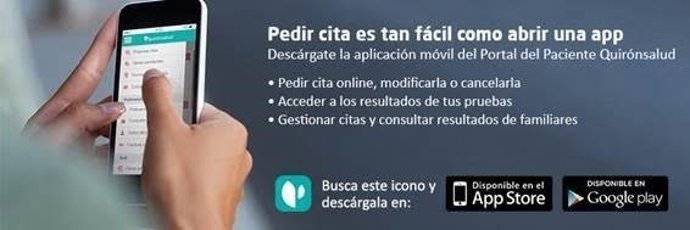 Imagen de la app para pacientes de Quirónsalud