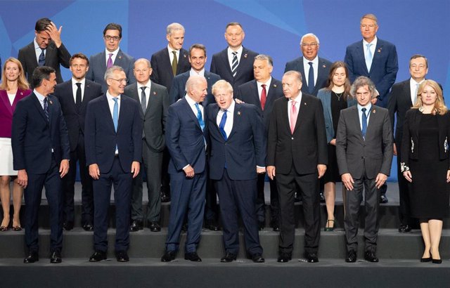 Foto de familia de los líderes de la OTAN en Madrid