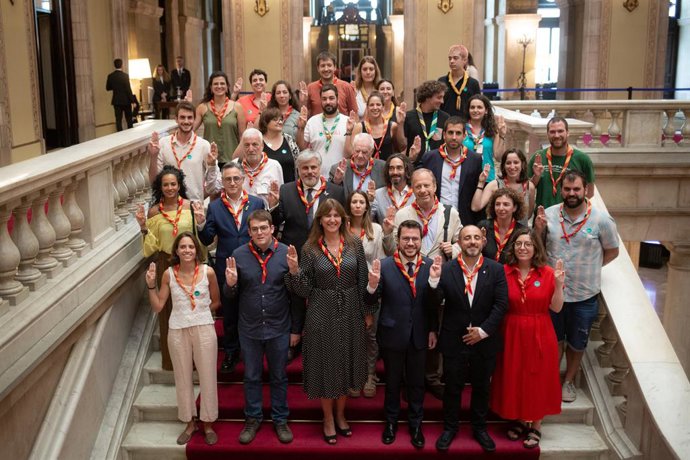 Participants de l'assemblea constituent de l'Anpec al Parlament