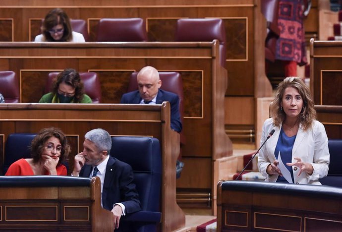 La ministra de Transportes, Movilidad y Agenda Urbana, Raquel Sánchez