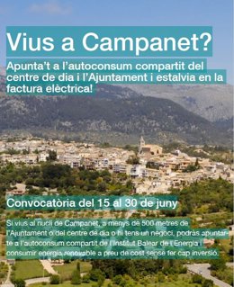 Proceso de adhesión a los autoconsumos compartidos de Campanet.