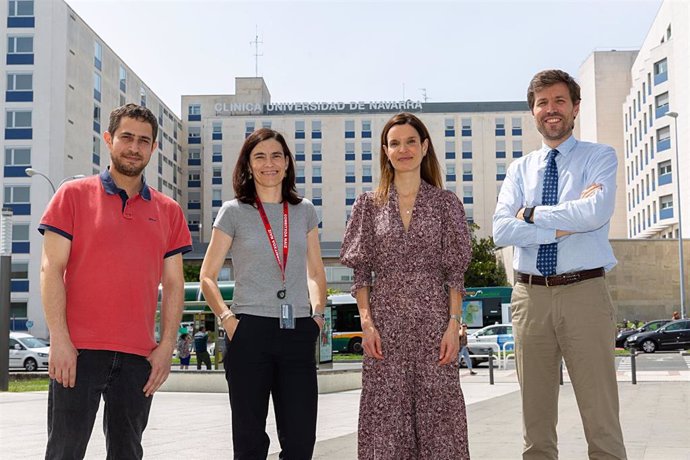 Dr. Marc García, Dra. Marta Alonso, Dra. Sonia Tejada y Dr. Jaime Gállego, autores del artículo publicado en New England Journal of Medicine.