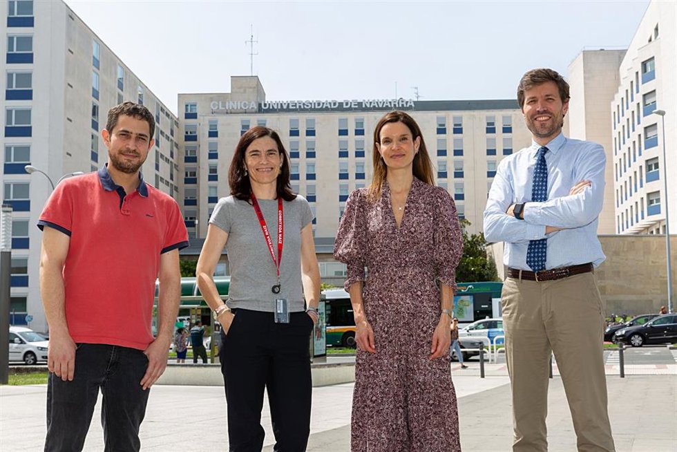 Dr. Marc García, Dra. Marta Alonso, Dra. Sonia Tejada y Dr. Jaime Gállego, autores del artículo publicado en New England Journal of Medicine.