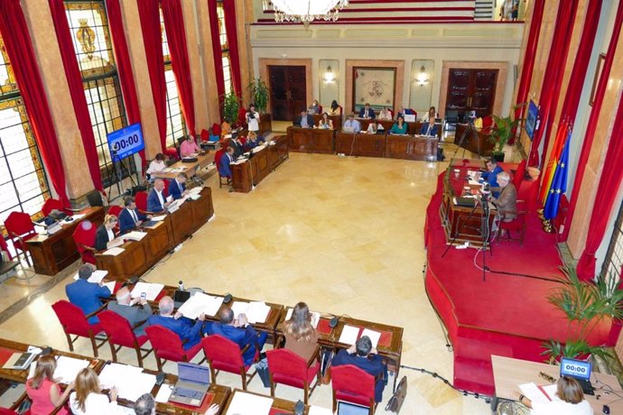 Imagen del Pleno del Ayuntamiento de Murcia