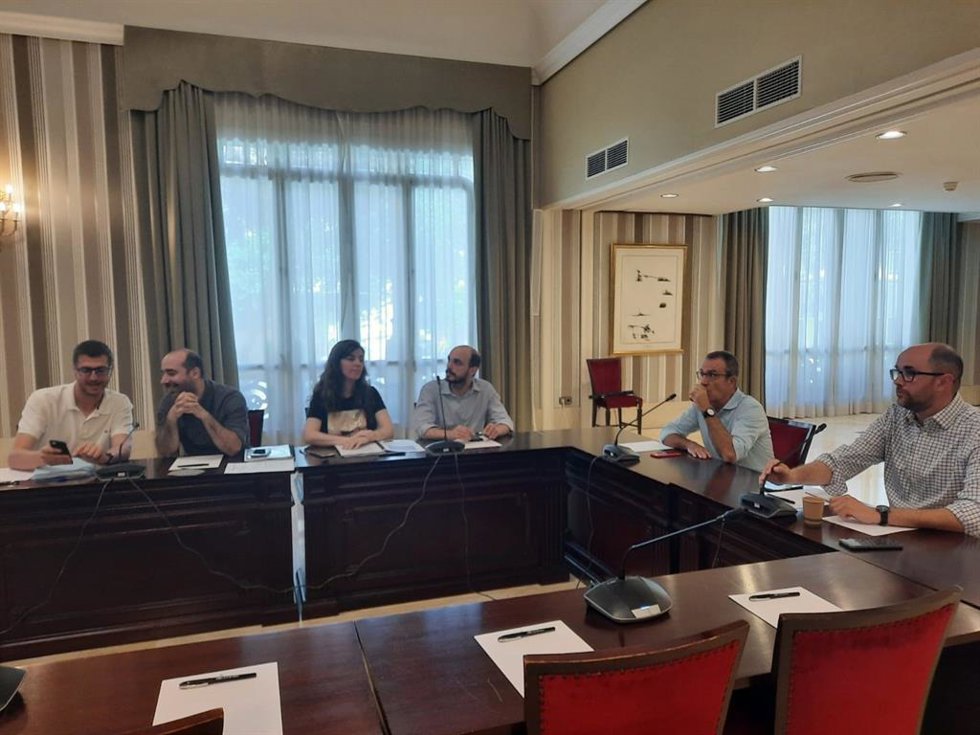 El vicepresidente del Govern, Juan Pedro Yllanes, antes de empezar la reunión.