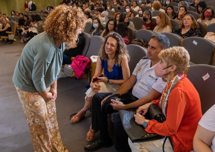 La presidenta de la Diputación de Huelva, María Eugenia Limón, participa en las VI Jornadas formativas en Violencia de Género, organizadas por la institución y celebradas este jueves en el Foro Iberoamericano de La Rábida.