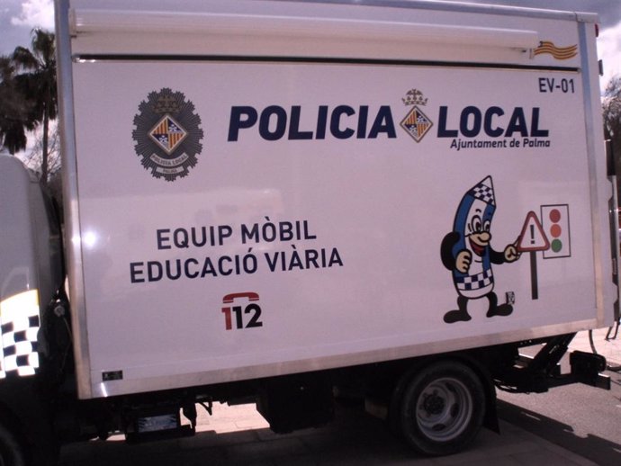 Equipo de educación viaria de la Policía Local de Palma.