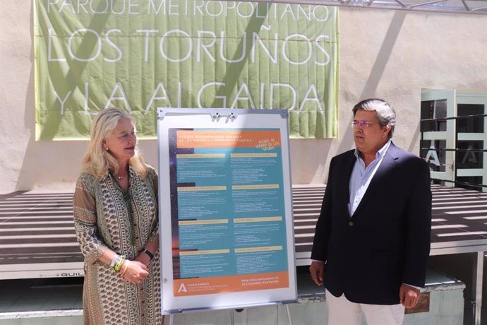 Mercedes Colombo presentando la programación de verano del Parque de los Toruños.