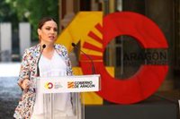 Maru Díaz: "A Aragón le sienta bien este Gobierno y que gobierne Podemos"