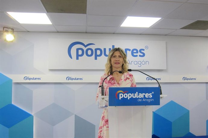 La portavoz del grupo Popular en las Cortes de Aragón, Mar Vaquero.