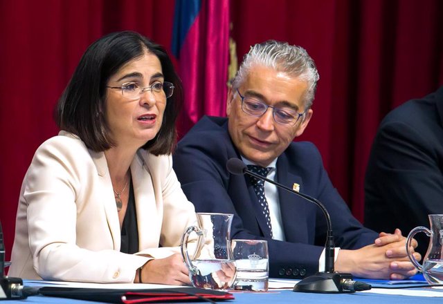 La ministra de Sanidad, Carolina Darias, inaugura un curso de verano, en el Aula Magna del Hospital del Rey, a 30 de junio de 2022, en Burgos, 