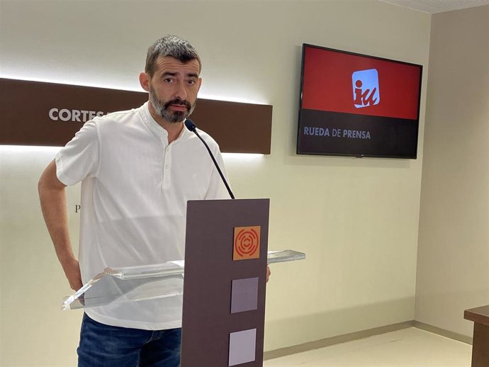 El diputado de IU, Álvaro Sanz.