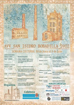 Cartel de las fiestas de San Isidro-Bobadilla