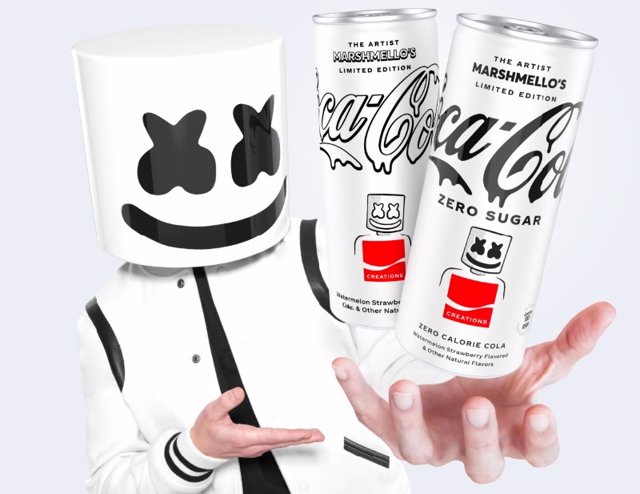 El DJ y productor Marshmello crea su propio sabor de Coca-Cola