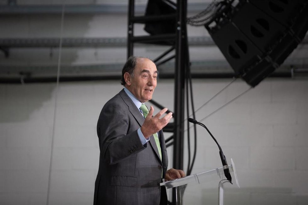 Archivo - El presidente de Iberdrola, Ignacio Sánchez Galán, interviene en la inauguración de la nueva planta de Wallbox, a 20 de abril de 2022, en Barcelona, Catalunya (España). La compañía Wallbox está especializada en cargadores para vehículos eléctr