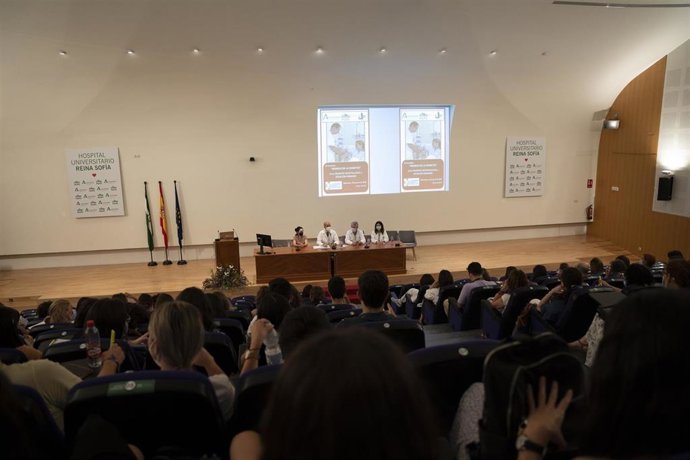 Inauguración de la jornada sobre diabetes.