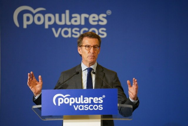 El presidente del PP, Alberto Núñez Feijóo